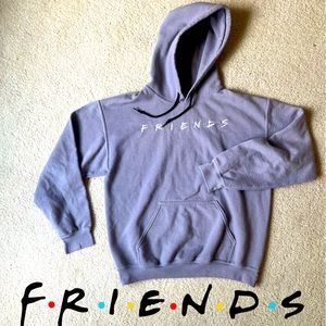 EUC f•r•I•e•n•d•s  Drawstring Hoodie size medium 90s FRIENDS